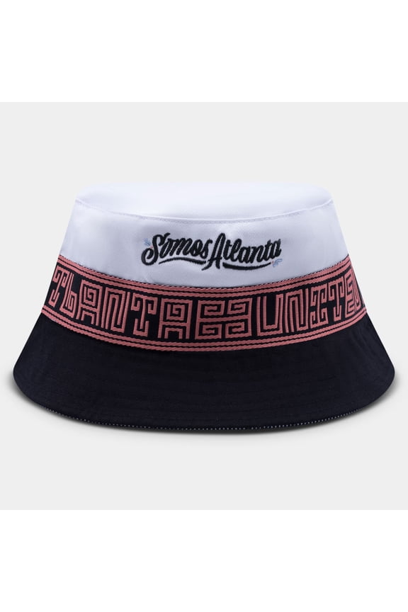 Unisex Live Breathe Futbol White Atlanta United FC Somos Collection Reversible Bucket Hat