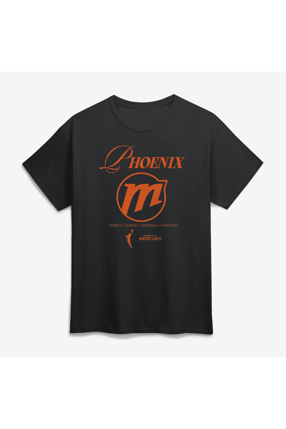 Unisex Logo Athletic Black Phoenix Mercury In Motion T-Shirt