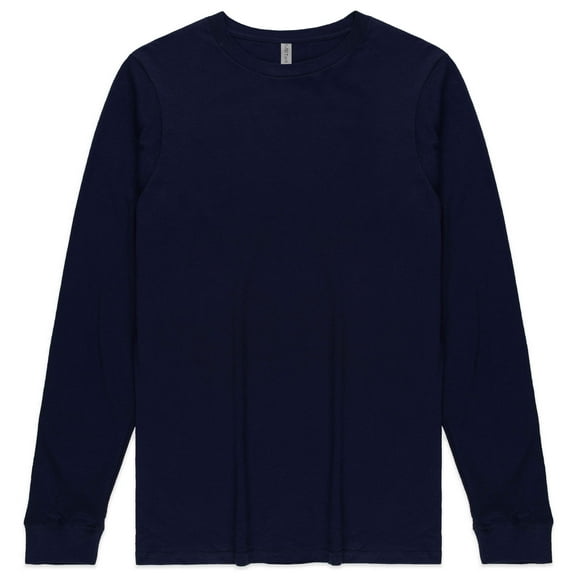 Unisex Long Sleeve Cotton T-Shirt , Lightweight Deluxe Tee for Men & Women, Great for Casual Wear, Layering & Printing, Full Sleeve Fit for All-Day Comfort â Style 901, 4.3 oz