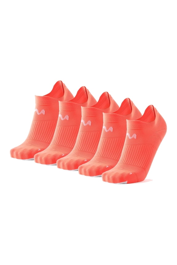Unisex Low-Cut Running Socks with Arch Support, Quick-Drying Breathable 5 Pairs