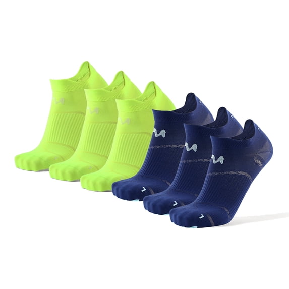 Unisex Low-Cut Running Socks with Arch Support, Quick-Drying Breathable 5 Pairs