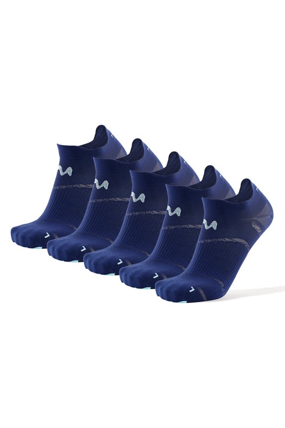 Unisex Low-Cut Running Socks with Arch Support, Quick-Drying Breathable 5 Pairs