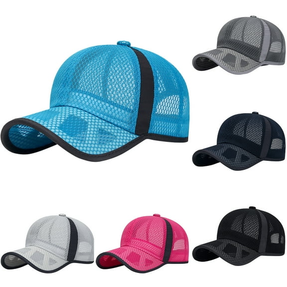 Unisex Low Profile Mesh Baseball Cap Soft Unstructured Adjustable Dad Hat
