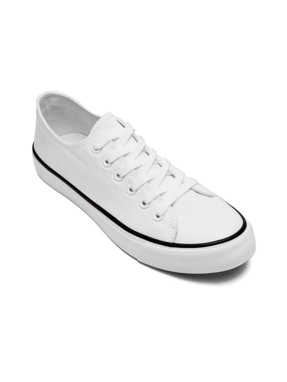 Unisex Low Top Lace Up Casual Canvas Shoes for Women and Men, Comfortable Lightweight Classic Fashion Sneakers Tennis Shoes for Men