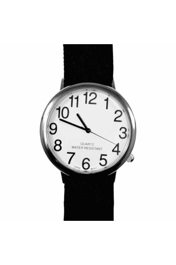 Unisex Low Vision 2" Watch With Fabric Stretch Band
