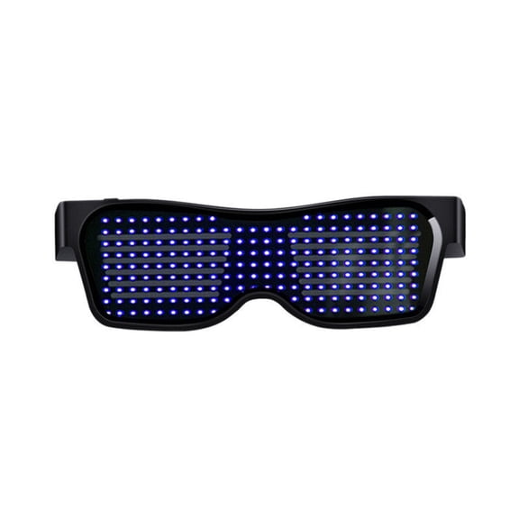 Unisex Luminous LED Glasses Full Frame Light Up Eyewear for Parties Festivals Nightlife Avant Garde Design LED Glasses for Unisex Fun
