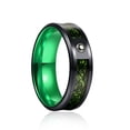 thumbnail image 1 of Unisex Luminous Ring In Red Purple Green Blue Tungsten Stainless Steel Jewelry With Durable Night Glow For Daily Use, 1 of 7