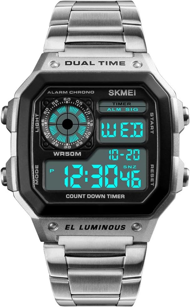 Unisex Luxury Digital Quartz Wrist Watch, Waterproof, Multi-Function ...