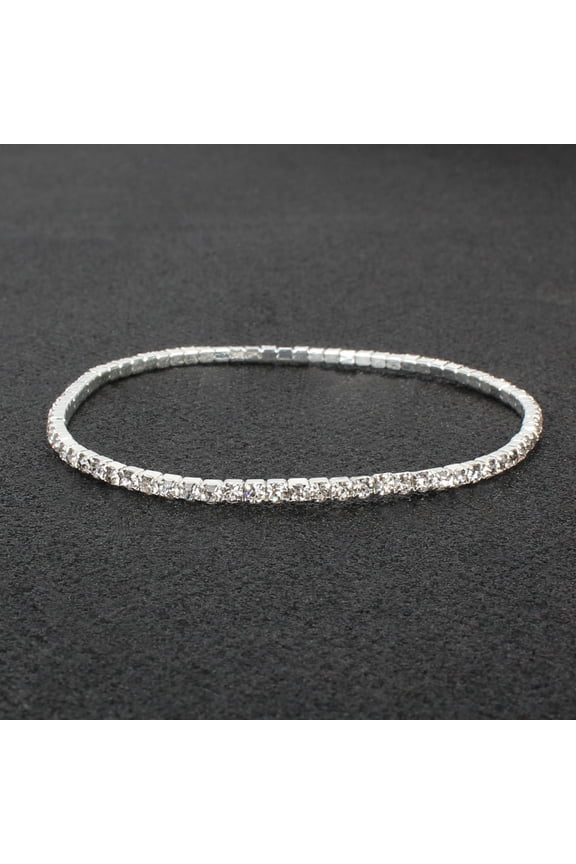 Unisex Luxury Stretch Tennis Bracelet with Dazzling Simulated Diamonds Perfect Christmas Birthday Gift for Men and Women