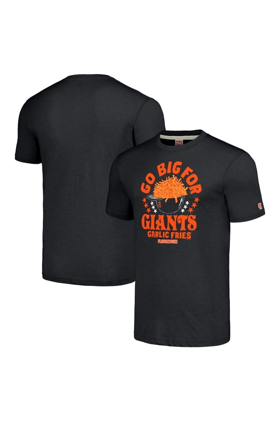 Unisex MLB x Guy Fieri-s Flavortown  Charcoal San Francisco Giants Tri-Blend T-Shirt