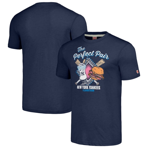 Unisex MLB x Guy Fieri-s Flavortown Navy New York Yankees Tri-Blend T-Shirt