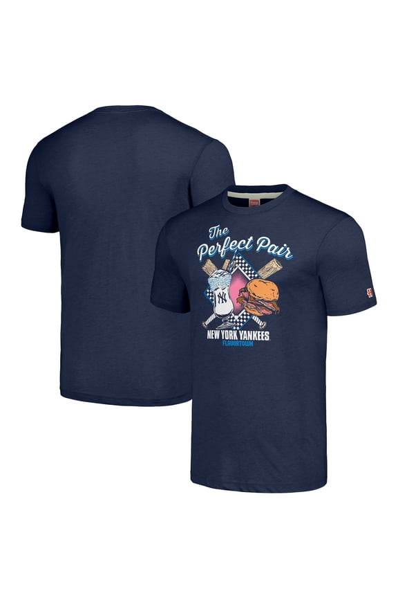 Unisex MLB x Guy Fieri-s Flavortown Navy New York Yankees Tri-Blend T-Shirt