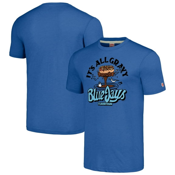 Unisex MLB x Guy Fieri-s Flavortown Royal Toronto Blue Jays Tri-Blend T-Shirt