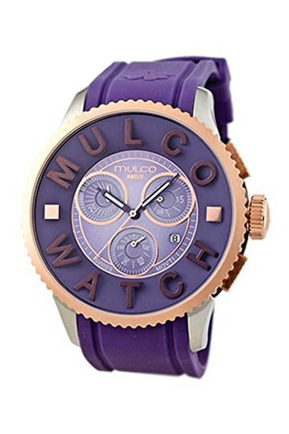 Unisex MW3-10302-053 Mwatch 3D Collection Purple Silicone Quartz Watch