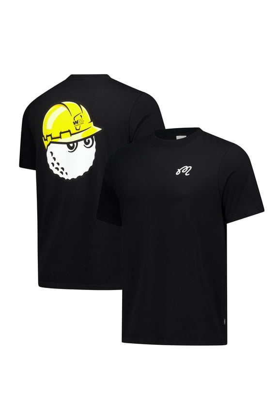 Unisex Malbon Golf Black WM Phoenix Open Safety Buckets Bermuda T-Shirt