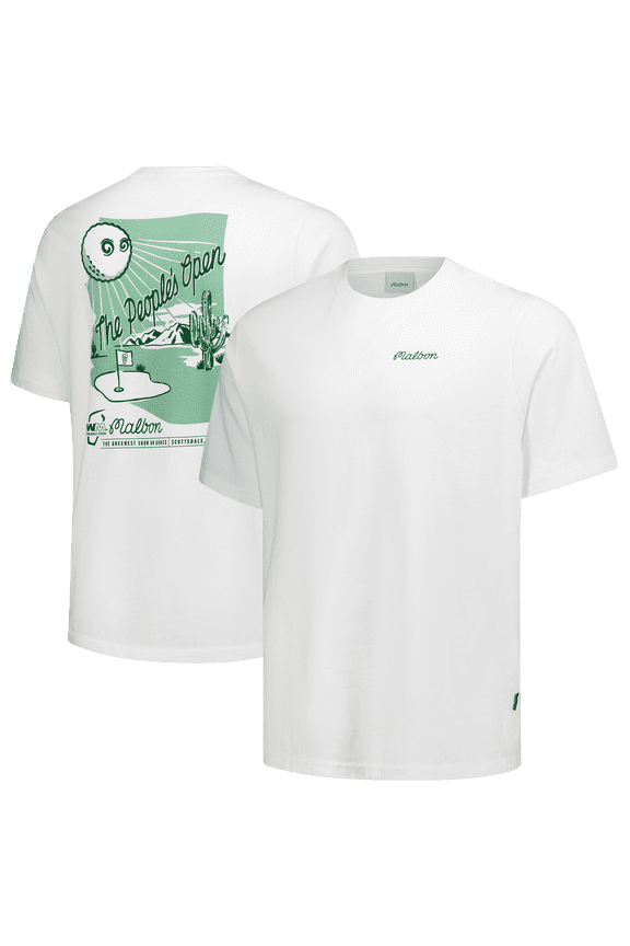 Unisex Malbon Golf White WM Phoenix Open Desert Drive Bermuda T-Shirt