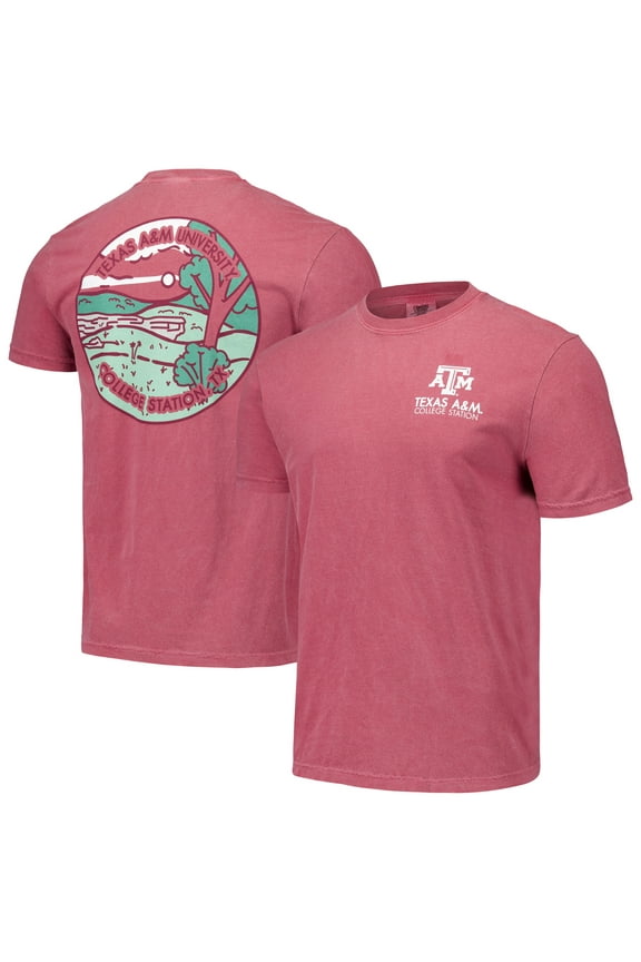Unisex Maroon Texas A&M Aggies Scenic Comfort Colors T-Shirt