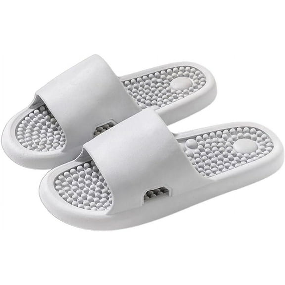 Unisex Massage Slippers - Acupoint Foot Massage, Non-Slip for Bathroom & Home, Summer Couples' Slippers with Comfortable Soles