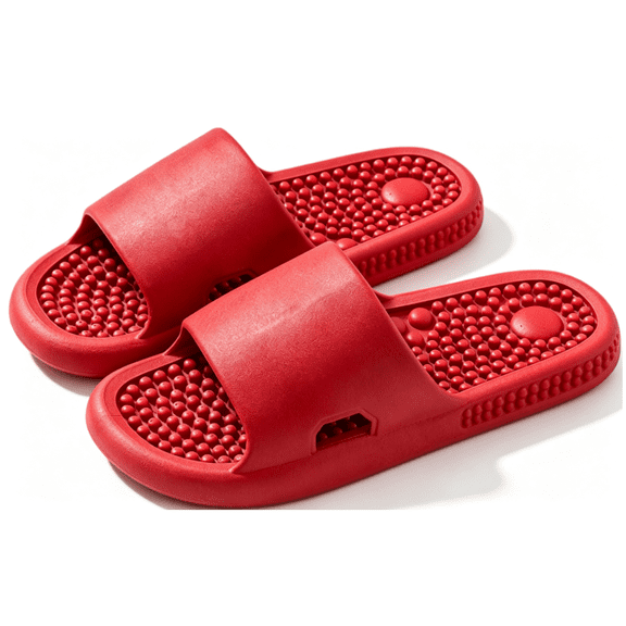 KAQ Unisex Massage Slippers - Acupoint Foot Massage, Non-Slip for Bathroom & Home, Summer Couples' Slippers with Comfortable Soles