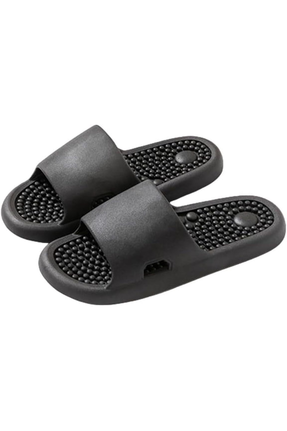 Unisex Massage Slippers - Acupoint Foot Massage, Non-Slip for Bathroom & Home, Summer Couples' Slippers with Comfortable Soles