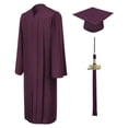 thumbnail image 1 of Unisex Matte Graduation Cap Gown Tassel Package, High School and University, 1 of 8