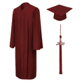 thumbnail image 1 of Unisex Matte Graduation Cap Gown Tassel Package, High School and University, 1 of 4
