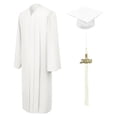 thumbnail image 1 of Unisex Matte Graduation Cap Gown Tassel Package, High School and University, 1 of 8