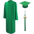 thumbnail image 1 of Unisex Matte Graduation Cap Gown Tassel Package, High School and University, 1 of 5
