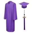 thumbnail image 1 of Unisex Matte Graduation Cap Gown Tassel Package, High School and University, 1 of 8