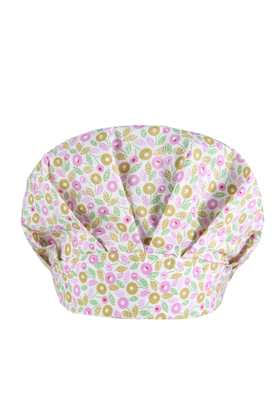 Unisex Medical Scrub Cap with Cotton Print Design, Adjustable Nurse Hat for Healthcare Professionals, Surgical Cap for Hospital and Clinical Settings