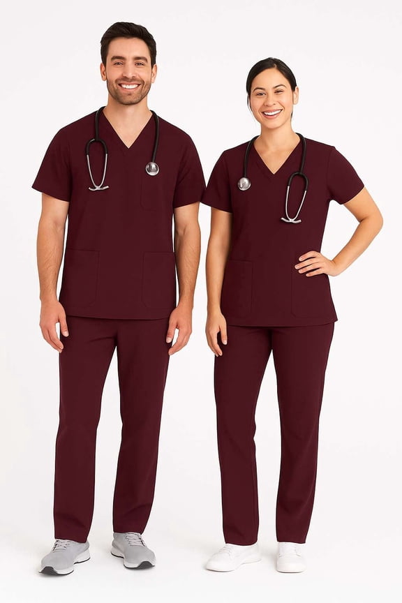 V-Neck Scrub Tops, Women's S