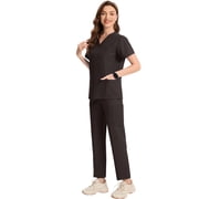 Unisex Medical Scrubs Set Doctor Nurse Work Uniform Dental Clinic Scrub Set