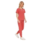 Unisex Medical Scrubs Set Nursing Work Uniform with Pockets Jogger Style for Hospital