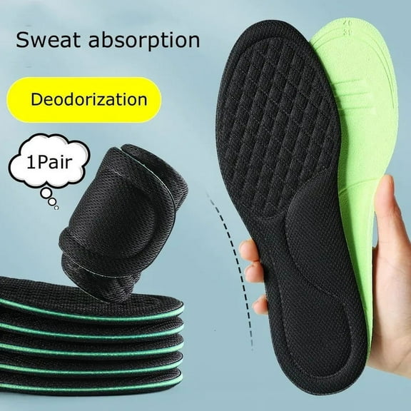 Unisex Memory Foam Orthopedic Insoles Deodorizing Insole For Shoes Sports Absorbs Sweat Soft Antibacterial Shoe Accessories