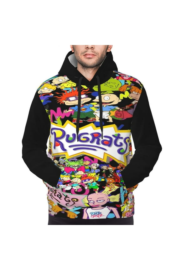 Unisex Men'S And Women'S Rugrats Hoodies 3d Fashion Digital Print Cartoon Pullover Hooded Sweatshirts With Pockets