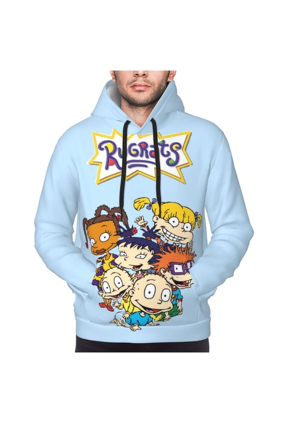 Unisex Men'S And Women'S Rugrats Hoodies 3d Fashion Digital Print Cartoon Pullover Hooded Sweatshirts With Pockets