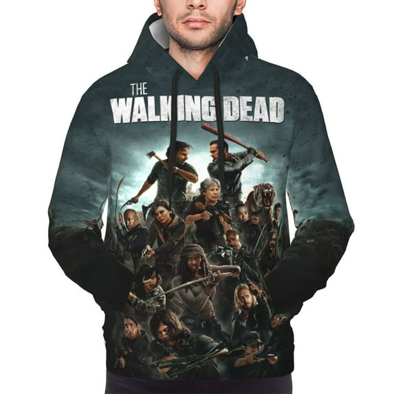 Unisex Men'S And Women'S Walking Dead Hoodies 3d Fashion Digital Print Cartoon Pullover Hooded Sweatshirts With Pockets