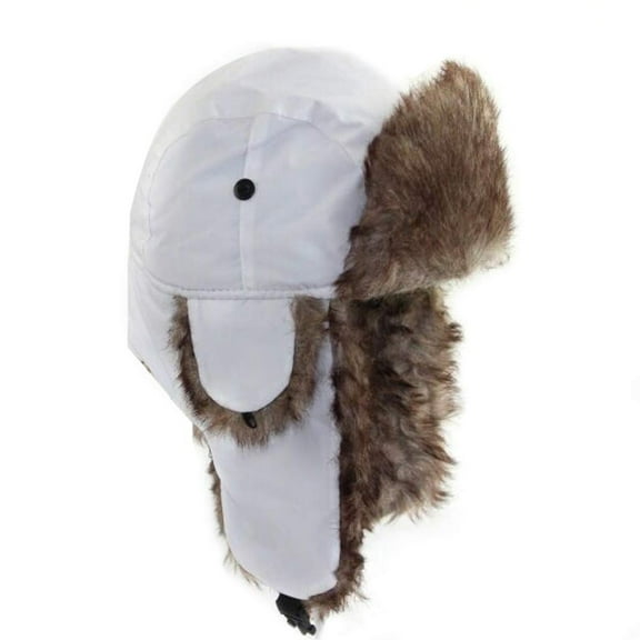 Unisex Men Women Russian Hat Trapper Bomber Warm Ear Flaps Winter Ski Hat Cap Headwear
