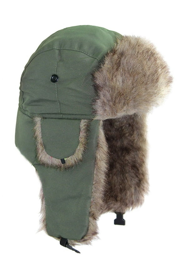 Unisex Men Women Russian Hat Trapper Bomber Warm Ear Flaps Winter Ski Hat Cap Headwear