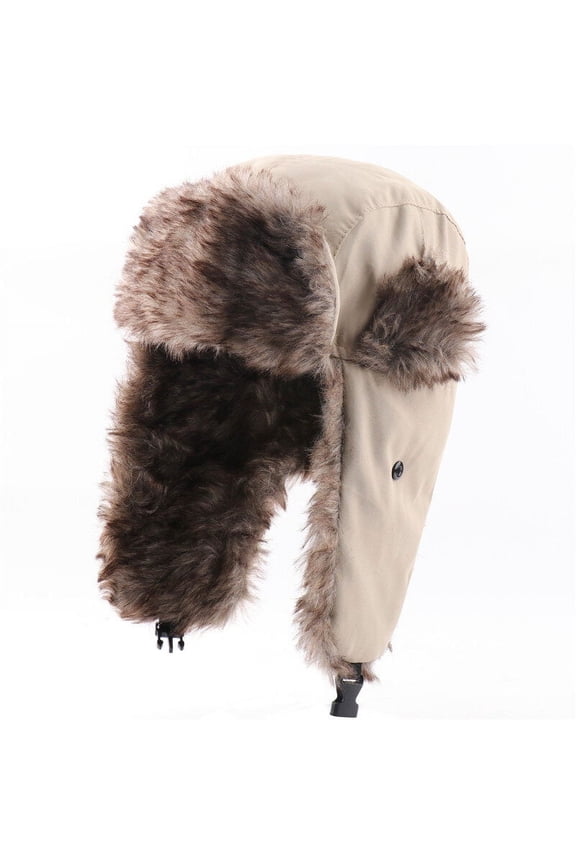 Unisex Men Women Russian Hat Trapper Bomber Warm Trooper Ear Flaps Winter Ski Hat Cap Headwear