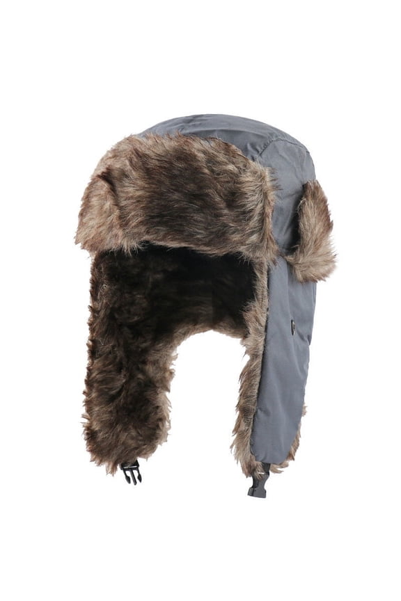 Unisex Men Women Russian Hat Trapper Bomber Warm Trooper Ear Flaps Winter Ski Hat Cap Headwear