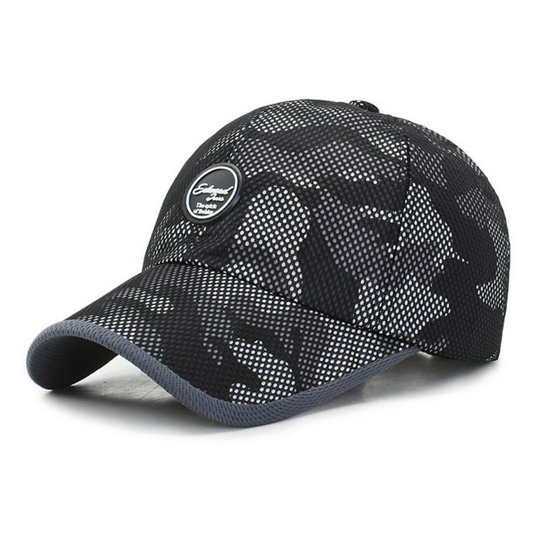 Unisex Men Women Summer Golf Mesh Hat Breathable Curved Visor Baseball Cap  