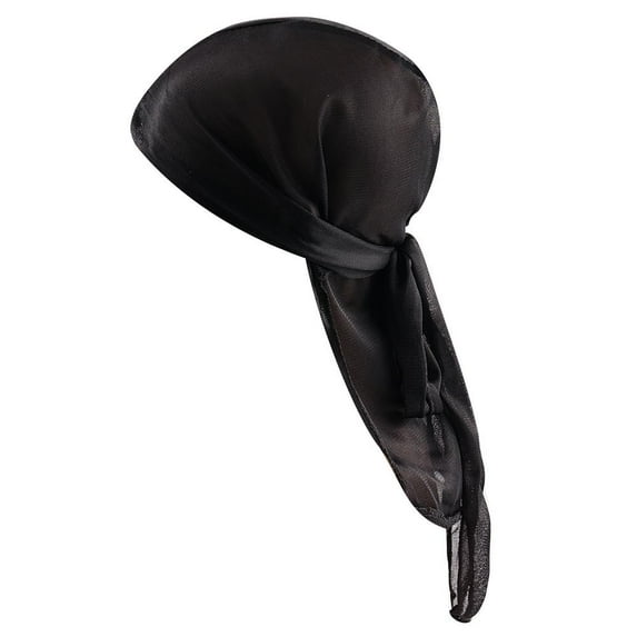 Unisex Men Womens Bandana Durag Headwear Long Tail Soft Silk Pirate Cap Wrap A8K1