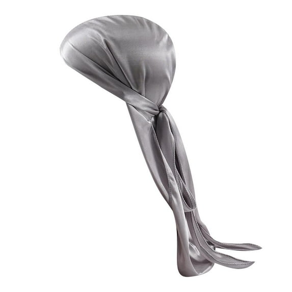 Unisex Men Womens Bandana Durag Headwear Long Tail Soft Silk Pirate Cap WrapBEST S4D5