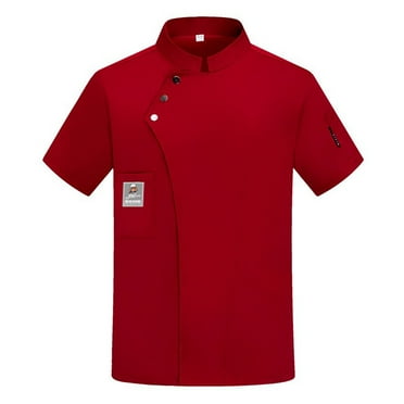Unisex Men's Chef Coat Jacket Women Kitchen Restaurant Cooking Work Chef Uniformss Shirt Tops