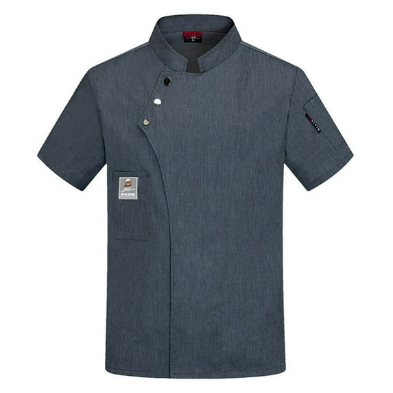 Unisex Men's Chef Coat Jacket Women Kitchen Restaurant Cooking Work Chef Uniformss Shirt Tops