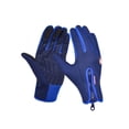 thumbnail image 1 of Unisex Men's Cycling Gloves Touchscreen Full Finger Winter Fleece Gloves, 1 of 5