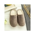 thumbnail image 1 of Unisex Men's Women's Winter Furry Cozy Fleece Slippers Slip-on Shoes Winter Warm House, 1 of 4
