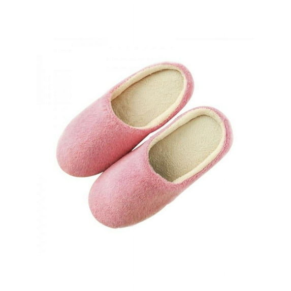 Unisex Men's Women's Winter Furry Cozy Fleece Slippers Slip-on Shoes Winter Warm House