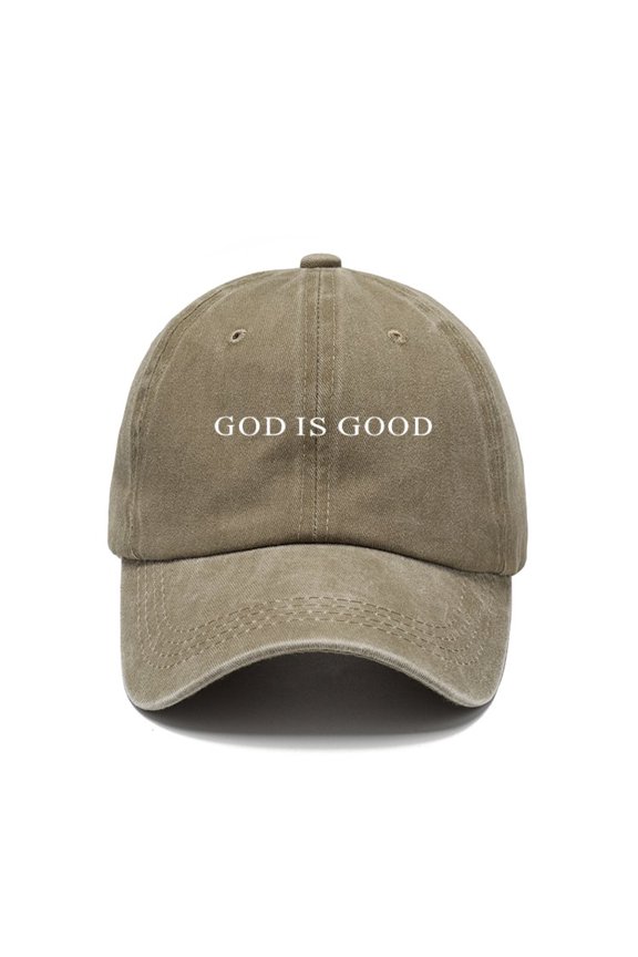 Unisex Men's Womens Baseball Caps Printed God Pattern Khaki Baseball Cap